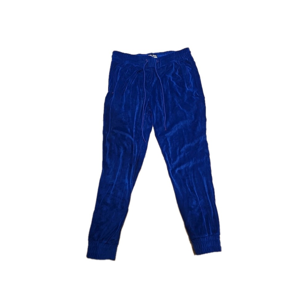 Rebel Minds velour joggers Size Large Blue